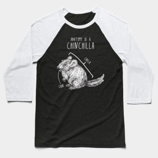 Chinchilla Anatomy Baseball T-Shirt